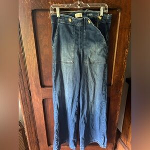 Pilcro wide leg sailor jeans size 28